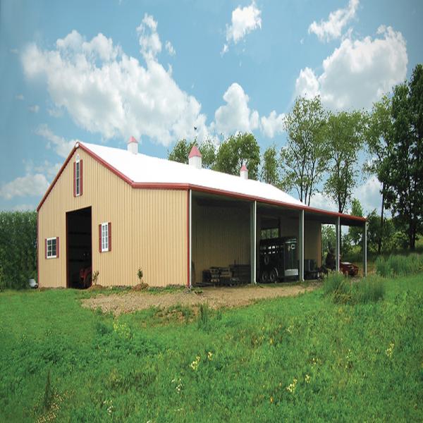 CE Steel Hangar Pole Barn Kits Metal Warehouse Steel Farm Building Industrial Hotel