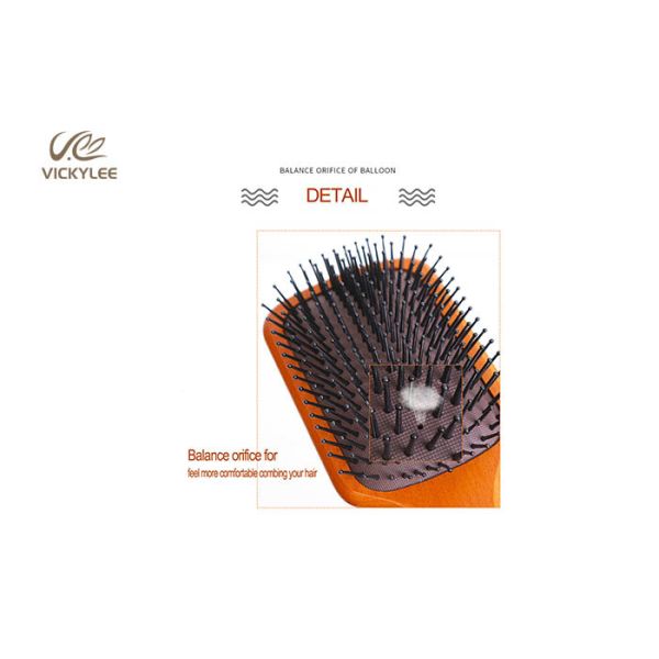 Oval Shape Wooden Handle 3 Inch Paddle Brush For Curly Hair