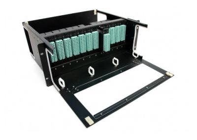 Submeta FTTX montado 19' painel de remendo de MPO com 12pcs MPO - gavetas do LC