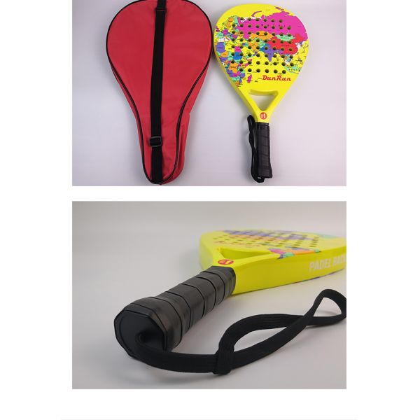 Beach Tennis Rackets Carbon Fiber Raqueta Padel With Bag For Adult Exercise