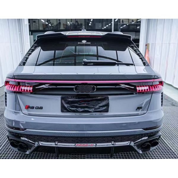 Abt Style Audi RSQ8 Body Kit Carbon Fiber Front Lip Skirt Rear Diffuser Spoiler