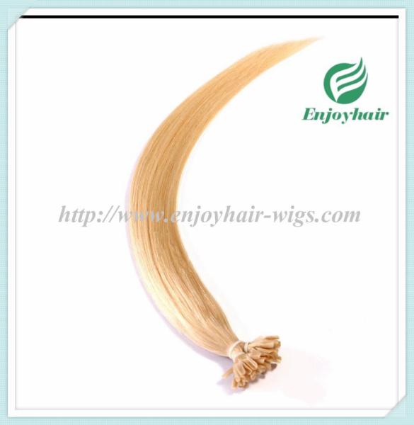 Nail U-Tip Hair 10-28 100s/pack 60# color Straight Human Hair Brazilian hair extension