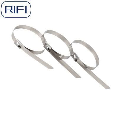 RIFI Naked 316 Stainless Steel Ball Self-lock Cable Tie 4.6x200mm