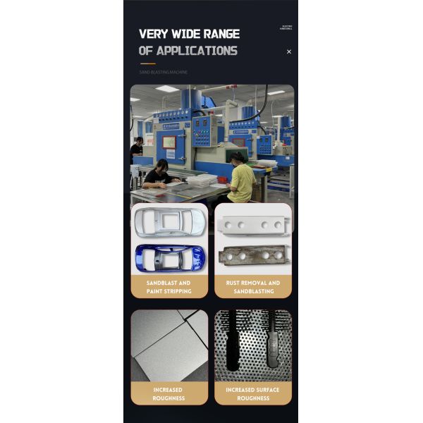 Automatic Conveyor Sandblasting Machine 6kw Sand Blast Equipment