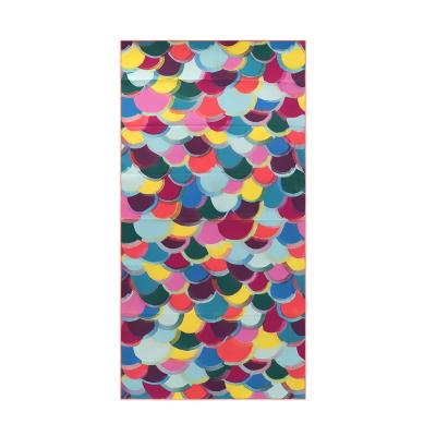 OEM Suede Microfiber Beach Towel Swimming Blanket For Sand Free