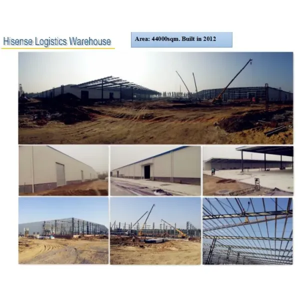 Fast Construction Structural Steel Building with 50 Years Lifespan Customizable Size and Wind Resistance 12 Grades for Car Repair Workshop