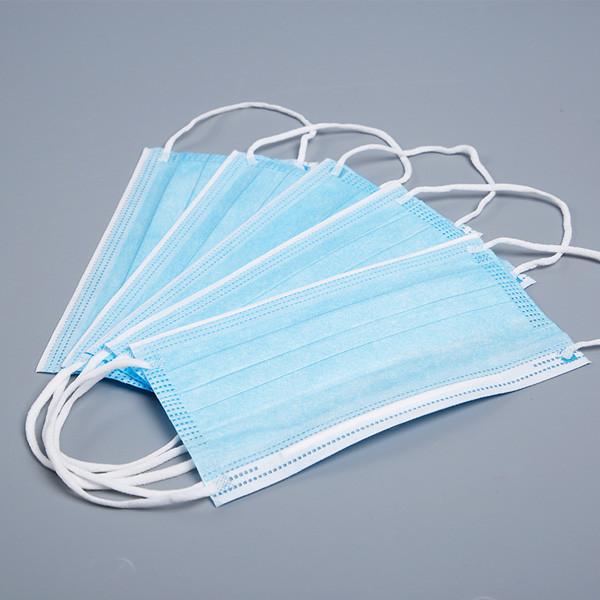 CE Certificated Earloop Face Mask / 3 Ply Disposable Anti Dust Breathable Face Mask