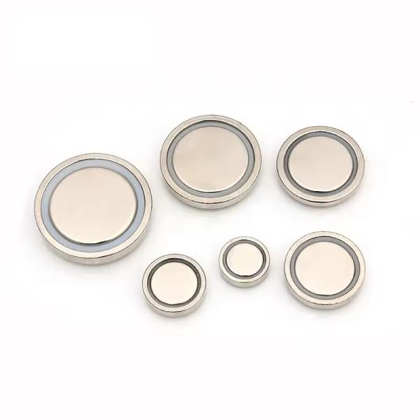 Strong Magnetic Hook NdFeB Non Marking Magnetic Suction Cup Nickel Plating