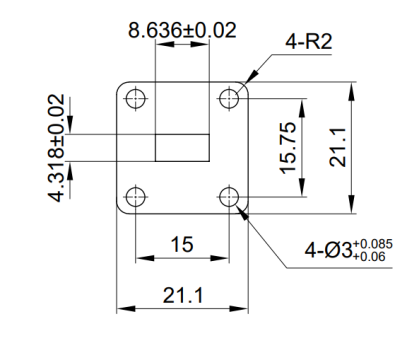 21.7-33GHz  WR-34  WAVEGUIDE LOAD  VN-WGLD-2133-WR34