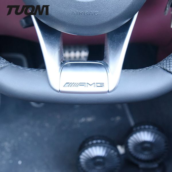 AMG CLE GLC Flat Bottom Mercedes Benz Steering Wheel Full Leather Custom
