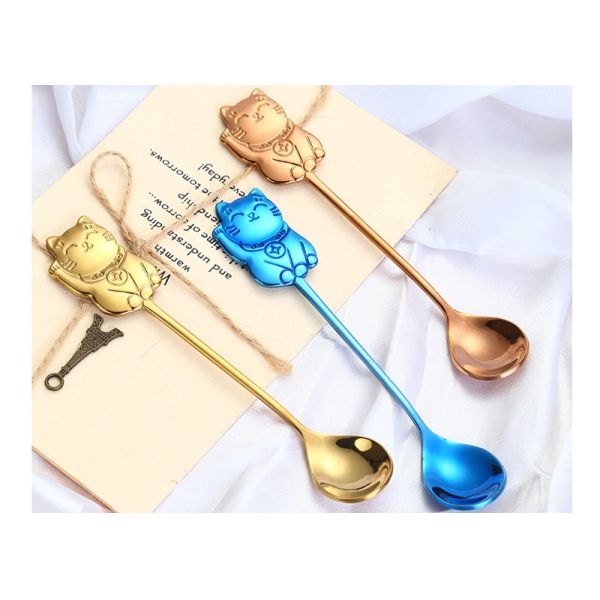 High End Creative Cute Cat Spoon / Gift Coffee Stirring Spoon Wear Resistance