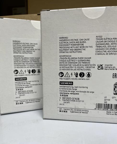 3RF2920-0FA08 Siemens 3RF 29 Mountable Accessories For Semiconductor Relay Contactor