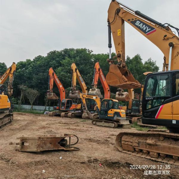 Water Cooling Used Sany Excavator Second Hand Construction Machinery For Buildings
