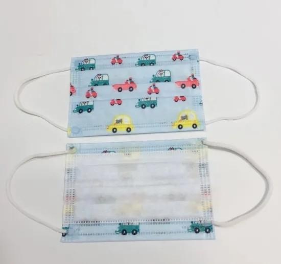 Kids  Medical Disposable Products / Multi Color 3 Ply Protective Face Mask