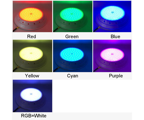 RGB заполненный смолой красит свет бассейна заплыва изменения IP68