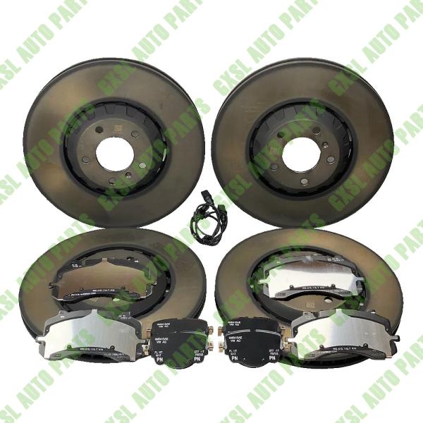 Pour Bentley Bentayga, plaquettes de frein avant et arrière avec rotors fournis OEM 4M0698451T 4M0615601K 4M0615121P 4M0698451C 4M0615601N 4M0698151AE 4M0615121R 4M0615301AJ
