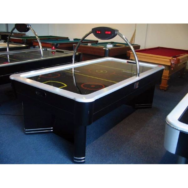 Deluxe 7FT air hockey table overhead electronic scorer wood MDF ice hockey table