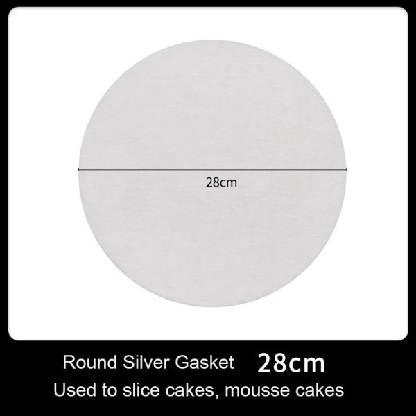 Direct Exquisite Food Grade Circle Cardboard Cake Paper Boards Round Silver Base Tray