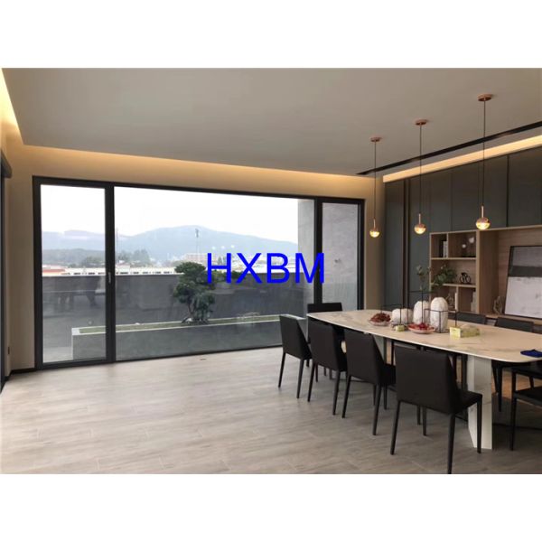 EPDM Gasket Laminated Glass Sliding Door , Single Panel Sliding Glass Door