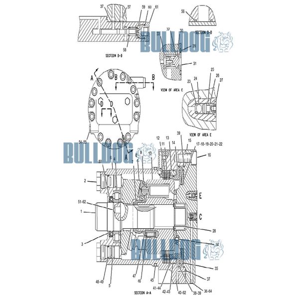 7Y4222 Hydraulic Motor Seals Rebuild Kit Fit CATEE 311C 313D2 315C