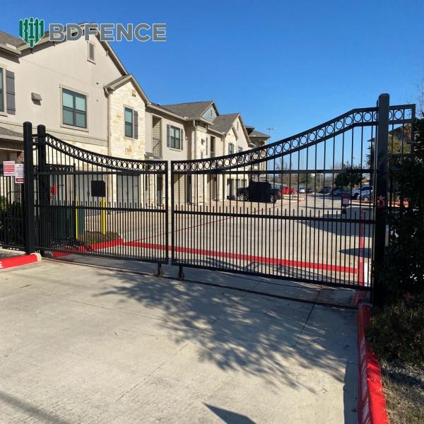 Sandblasted Tubular Steel Fence Anti-Fingerprint