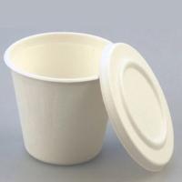 Copo de cana-de-açúcar biodegradável 109MM tampas de copo de café compostável