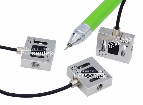 Miniature compression and tension force measurement sensor compact size