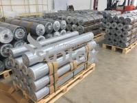 Tissu industriel enduit de silicone coloré à hautes températures de fibre de verre de tissus de rideau en fumée et en feu