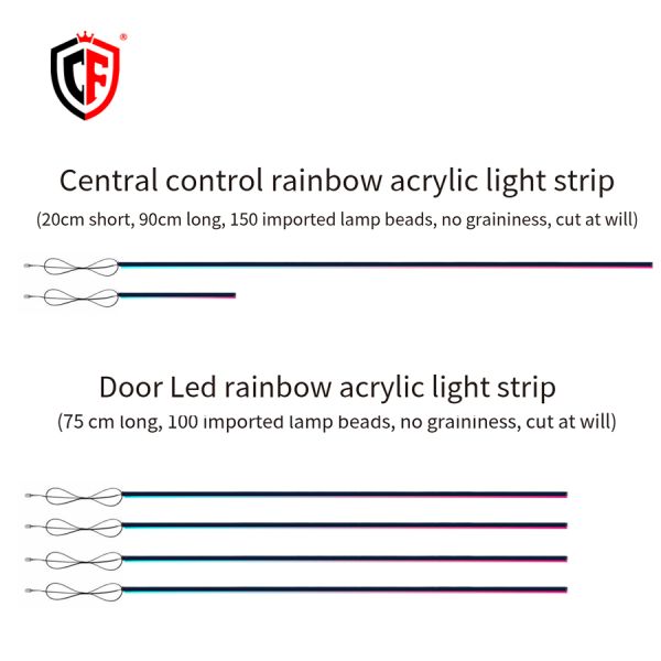 Universal Plug In RGB Car LED Ambient Lighting 18 Lights With Mobile App Control