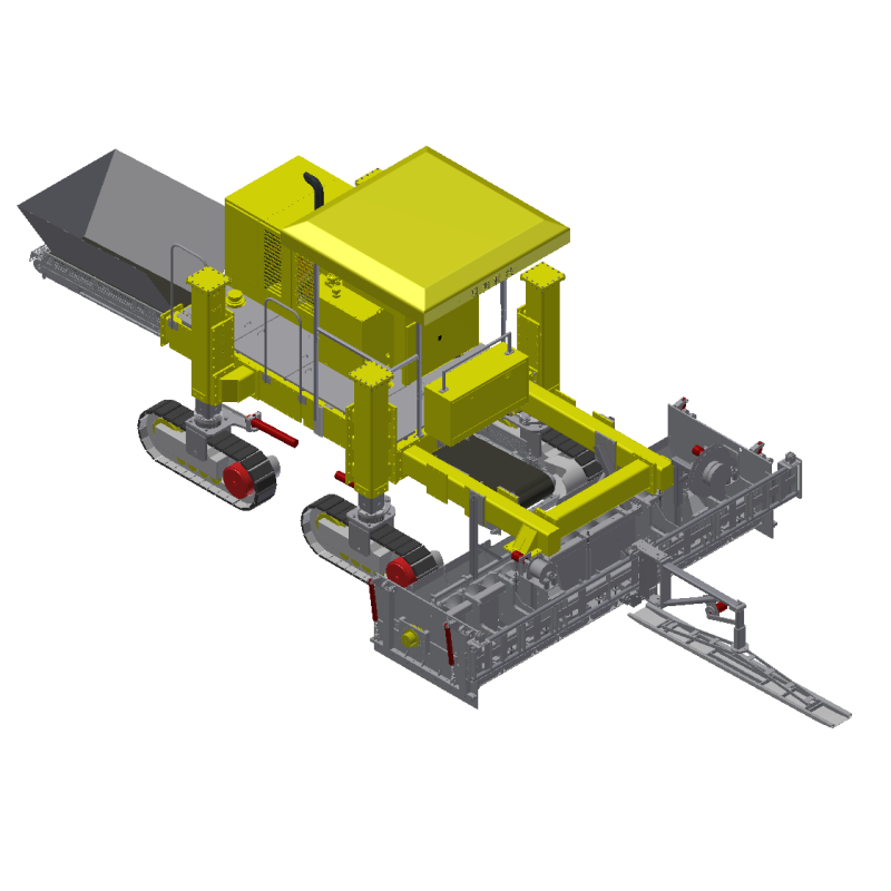 SMC-6500 Rear Slipform Paver with HighPower Engine for Highway Construction