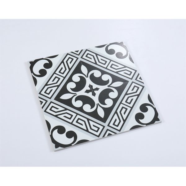 20x20cm Black Gray Ceramic Rustic Tile for Bathroom Kitchen