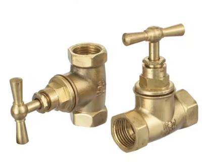 1/2" 3/4" HEX двойной нить женский латуниный стоп-клапан