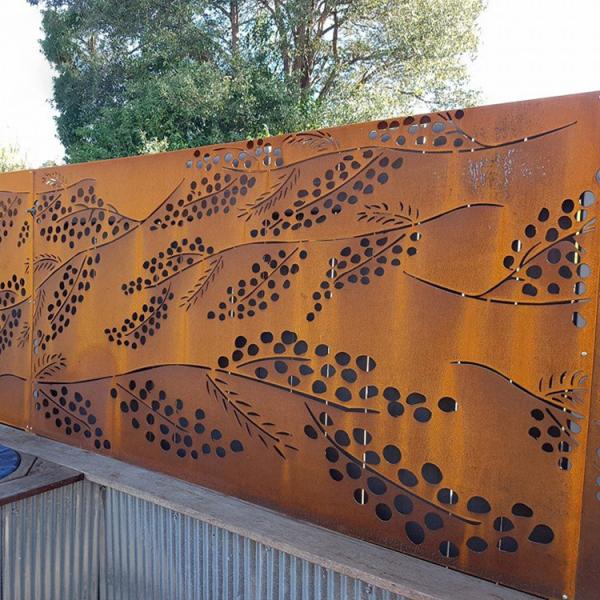 Corten Steel Screen Panels Rusty Decorative Metal Garden Products OEM ODM