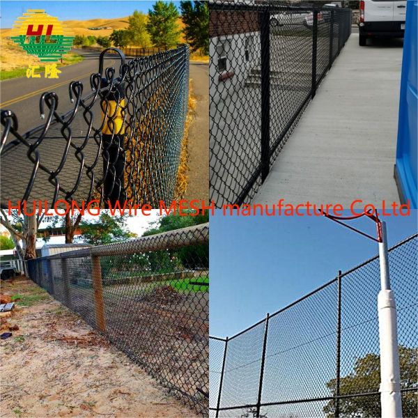 área residencial del camino del campo de Black For Sport de la cerca de alambre de la alambrada de 1.8m*50*50m m