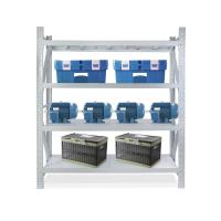 Racking claro de aço do dever da cor do branco cinzento com 4 camadas, 200kg pela camada