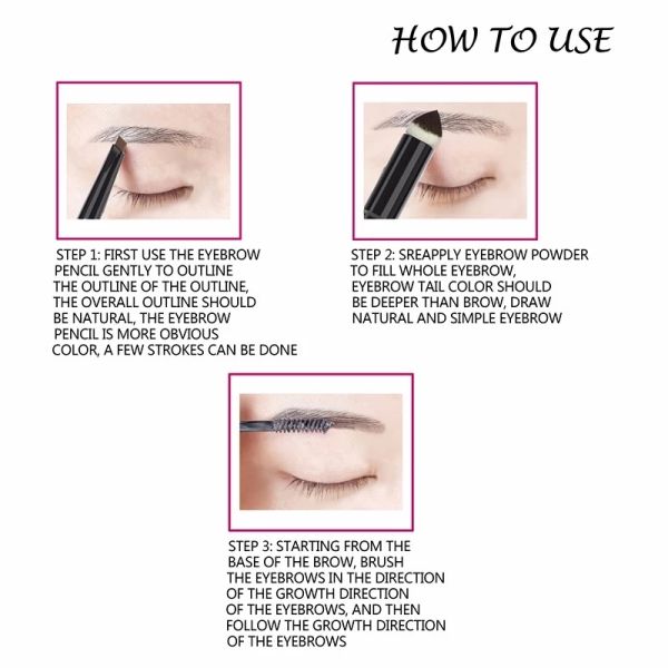 4 Color Eyebrows Makeup Products Tinted Eyebrow Gel Mineral Ingredient