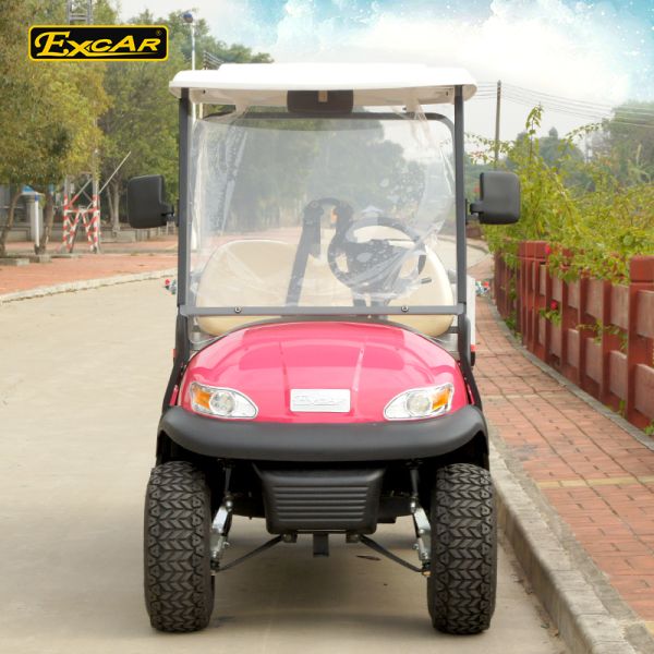 Pink Open Cargo Electric Golf Vehicle  Curtis Controller 3700W，Electric Utility Carts Equipped with Trojan Battery Motor for Optimal Performance
