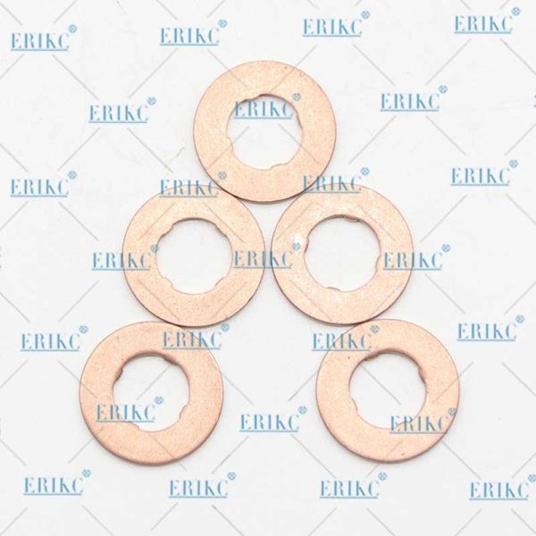 ERIKC E1024062 Common Rail Injector Parts Nozzle Copper Washer Shims C6 C6.4 C6.6 for 5PCS/Bag