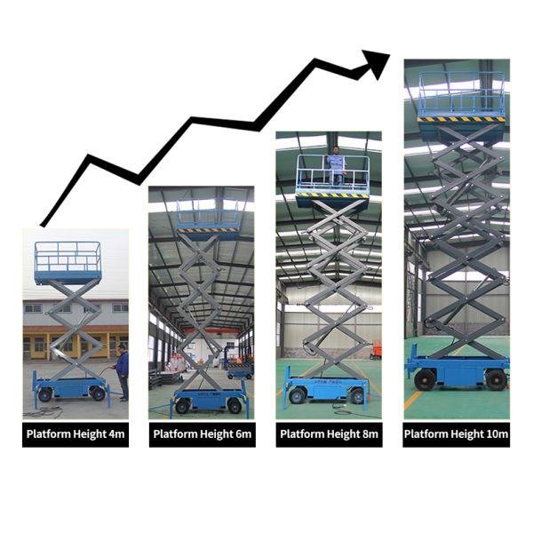1.1м х 0.7м Повышенный подъемный стол Леса Электрическая платформа Ножничный подъемник