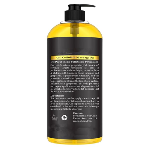 All Natural Ingredients Massage Oil Full Body Lifts Skin Fight Fat Development