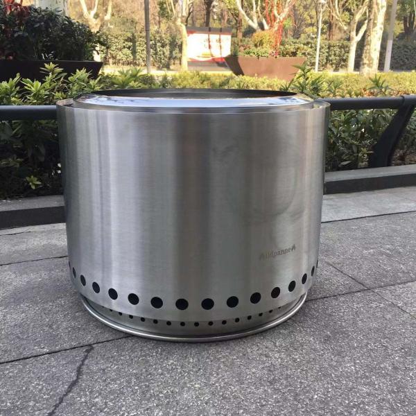 19.5 Inch Smokeless Fire Stove Stainless Steel 15 Inch Outdoor