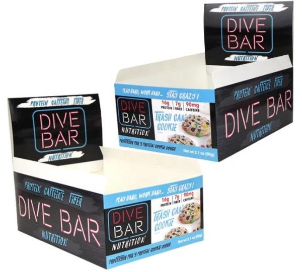 Varnish UV FSC Foldable Cardboard Gift Boxes Recycled Energy Protein Bar CMYK