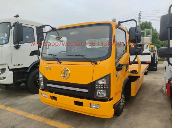 China Factory Promotion Customized Shacman Delong Diesel Small Tow Truck Bed  4X2 Flatbed Platform Tow Truck Wrecker