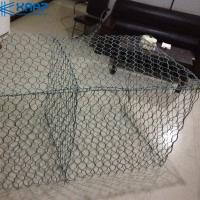 Les paniers hexagonaux tissés de Gabion galvanisés par 2.0mm de trou mettent en cage pour des pierres