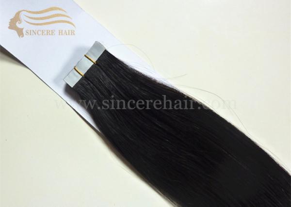 20 Virgin Human Hair Extensions Tape-In for sale - 2.5G Natural Black Virgin Remy Human Hair Extensions Tape-In on Sale