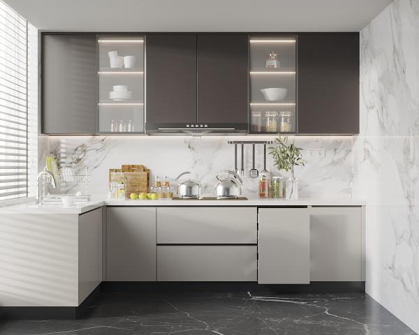 Bathroom & Kitchen Wall Model Furniture Cupboard Pantry Aluminum Kitchen Cabinets