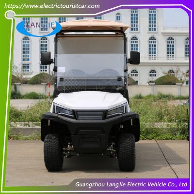 Two Seats Electric Utility Golf Cart 48V AC Hotel Buggy Car With Roof Cargo Box