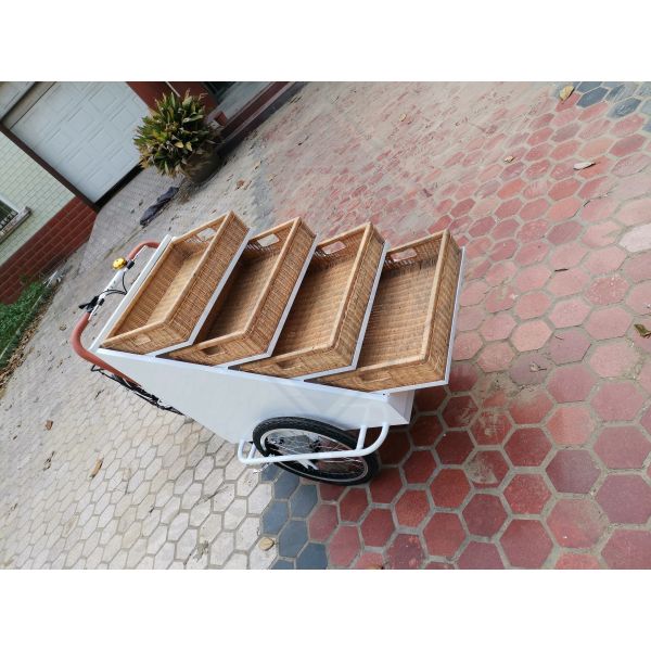 Outdoor Street Snack Bike Food Service Trailer Cart for Vegetable Food Cart Vending