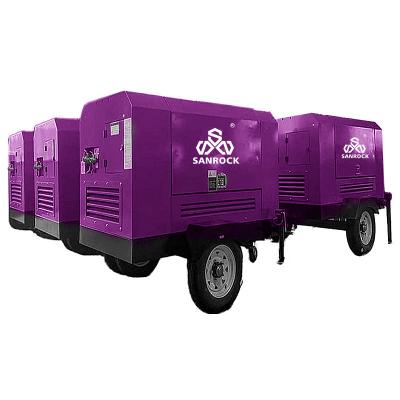 Portable Air Compressor Screw Air Cooling System Small Rotary Screw Air Compressor