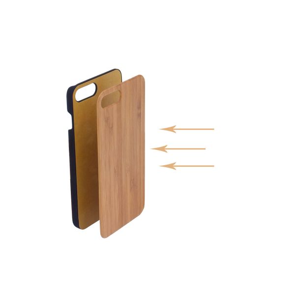 Bamboo Combo PC Hard Wood iPhone Case , iPhone 8 Plus Wooden Phone Cover